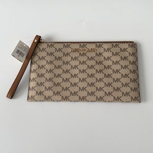 Michael Kors Large Zipper Clutch Wristlet